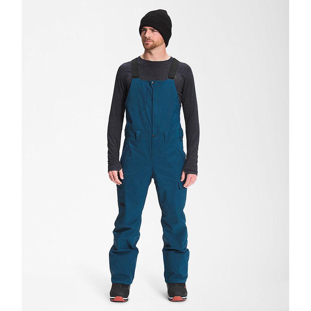 The North Face Freedom Bib Ανδρικα Παντελόνι Σκι - Μπλε (GRFC51768)